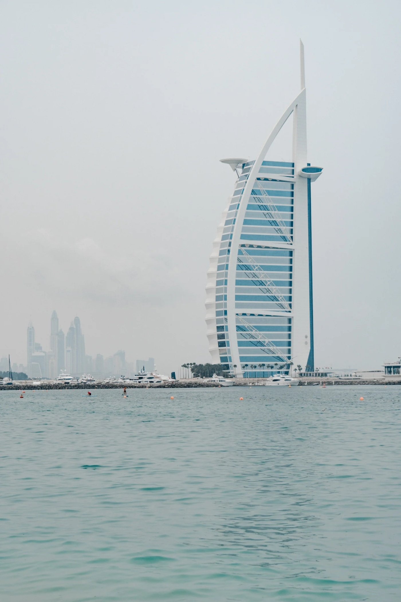 Jumeirah Burj Al Arab and sea