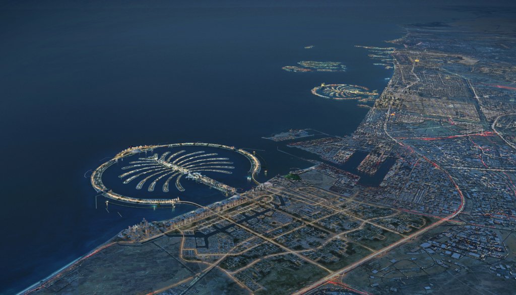 Palm Jebel Ali Map view